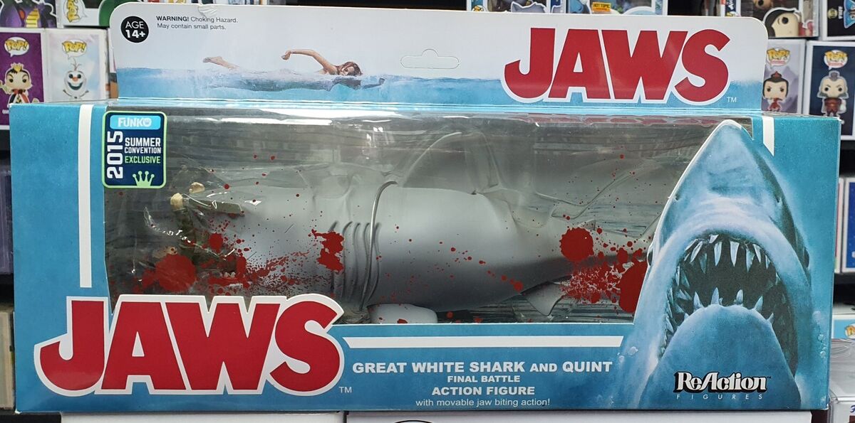 Funko x Super 7 ReAction Jaws Great White Shark and Quint Funko x Super 7 ReAction Jaws Great White Shark and Quint