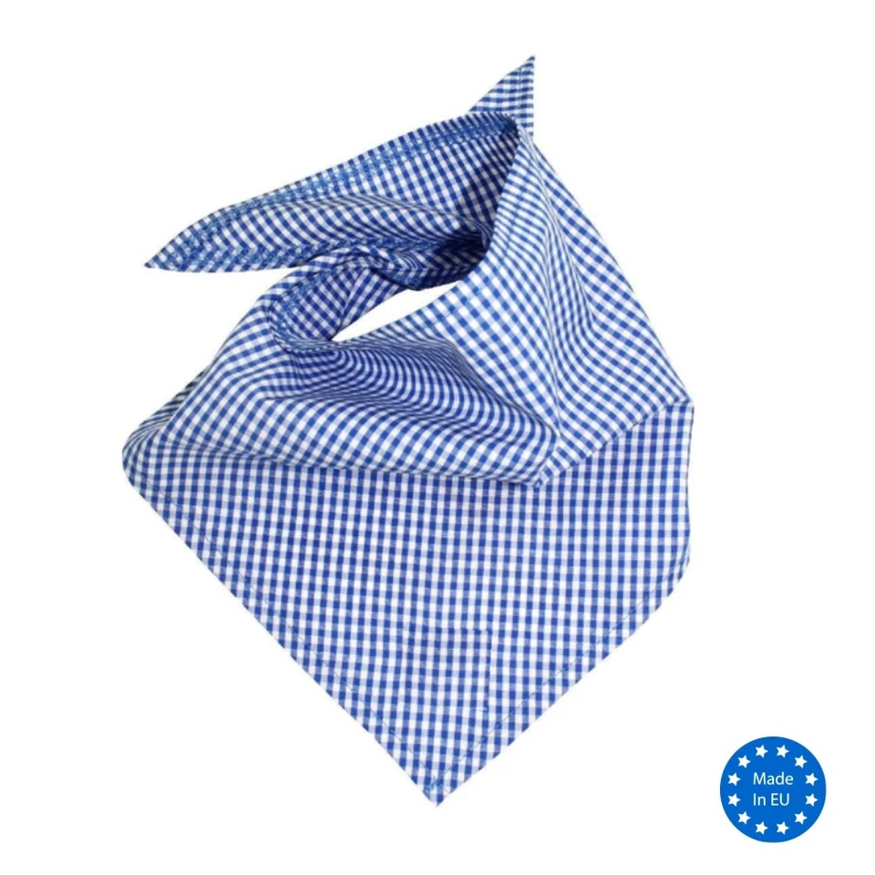 Oktoberfest Halstuch blau-weiß kariert 105 x 45 cm Trachtentuch Wiesn Bavaria