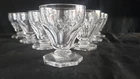 11 Val Saint Lambert Aurillac Flat Ribs Crystal Liqueur Glasses Perfect Condition