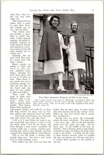 PRINT ARTICLE 1941 Around the Clock with Your Soldier Boy Frederick Simpich WWII - Picture 6 of 13