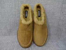 Sorel Falcon Ridge II Mens Size 8 Chestnut Brown Suede Faux Fur Lining Slippers