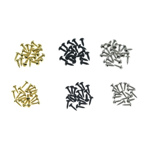 Stainless Steel American #2 & #3 x 1/4" Truss Rod Cover Screws for Gibson/Fender - Picture 24 of 28
