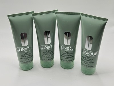 4 Clinique 7 Day Scrub Cream Rinse-Off Formula Exfoliator Full Size (3.4 oz) New