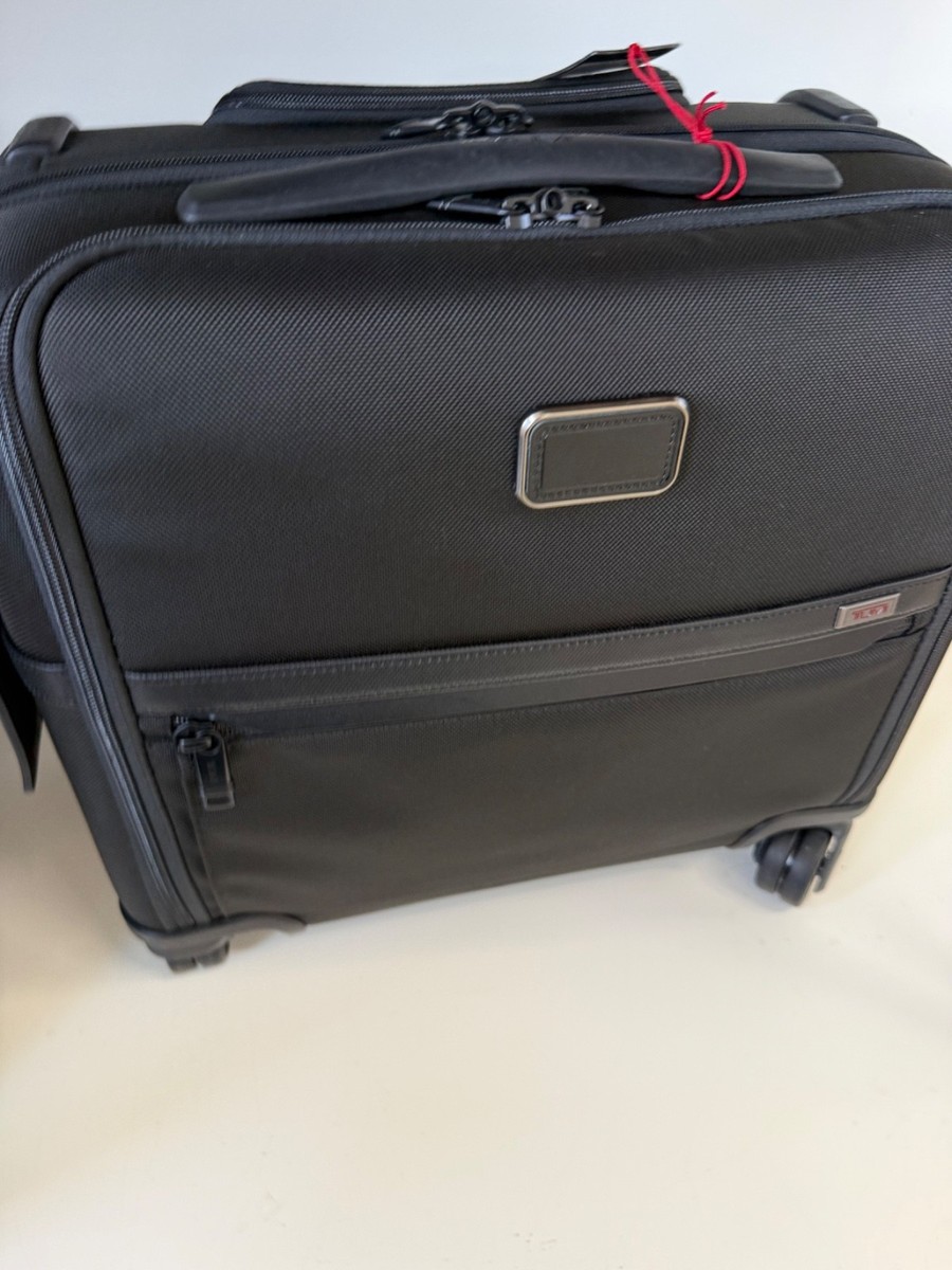 NEW Tumi ALPHA COMPACT 4 Wheel FXT Ballistic Nylon BRIEF Briefcase