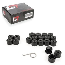 20x Radschrauben Abdeckkappen Sicherungsschraube Set schwarz 17 mm für MINI