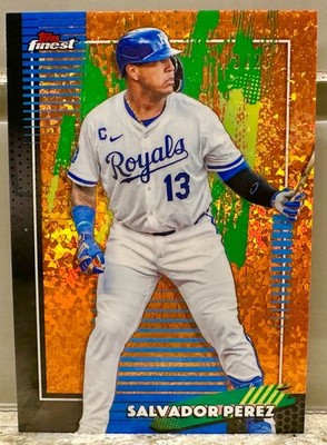 JERSEY NUMBER MATCH! 2026 Topps Finest Salvador Perez Orange 13/25! ROYALS!