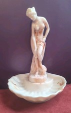 Classical Bathing Lady Nude Grecian/ Roman Figure Soap Dish Faux Marble