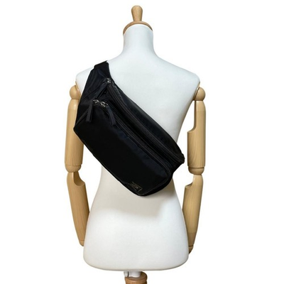 #ad Authentic Porter Body Bag Nylon Black $86.18