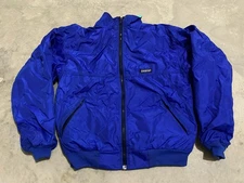 Vintage 90s PATAGONIA Blue Shelled Teal Fleece Lined Zip Jacket Mens Size M USA