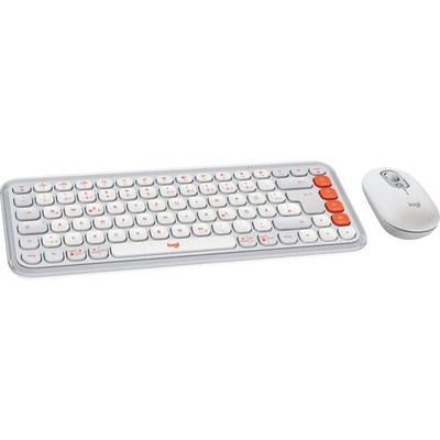 Logitech POP Icon Combo Tastatur und Maus Set White kabellos