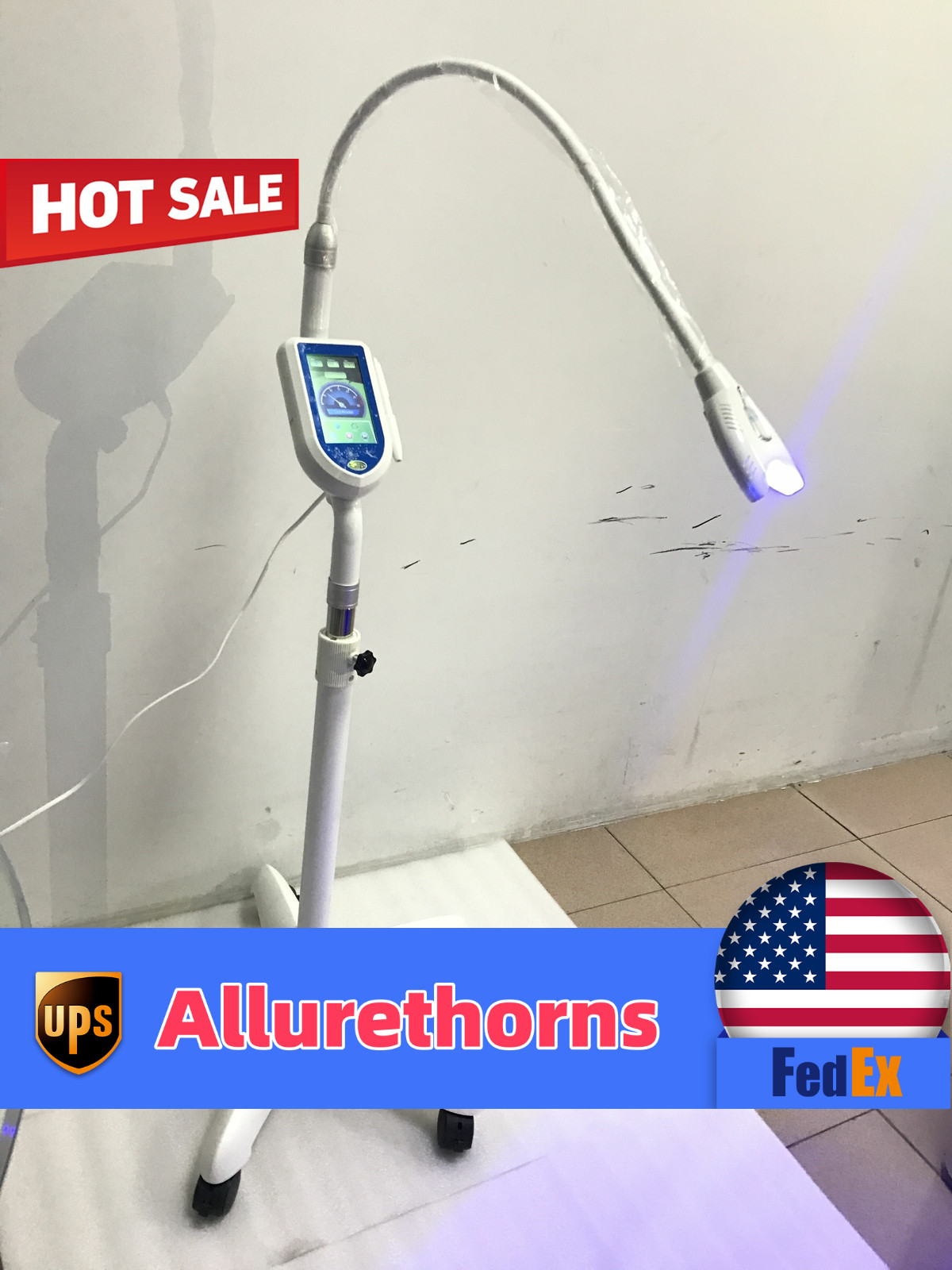 Dental Electronic Touch Teeth Whitening Machine LED Light Bl