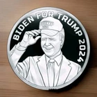 1 oz Silver Proof  Joe Biden for Trump 2025  Silver Shield Box And Coa #/293