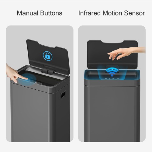 Automatic Trash Can Touchless Trash Cans 21 Gallon Motion Sensor Trash Can St... - Picture 2 of 7