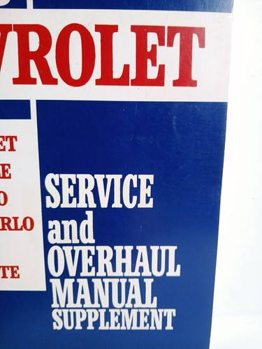 1976 Chevrolet Car Camaro Corvette Shop Service Manual Overhaul SUPPLEMENT - Picture 3 of 13
