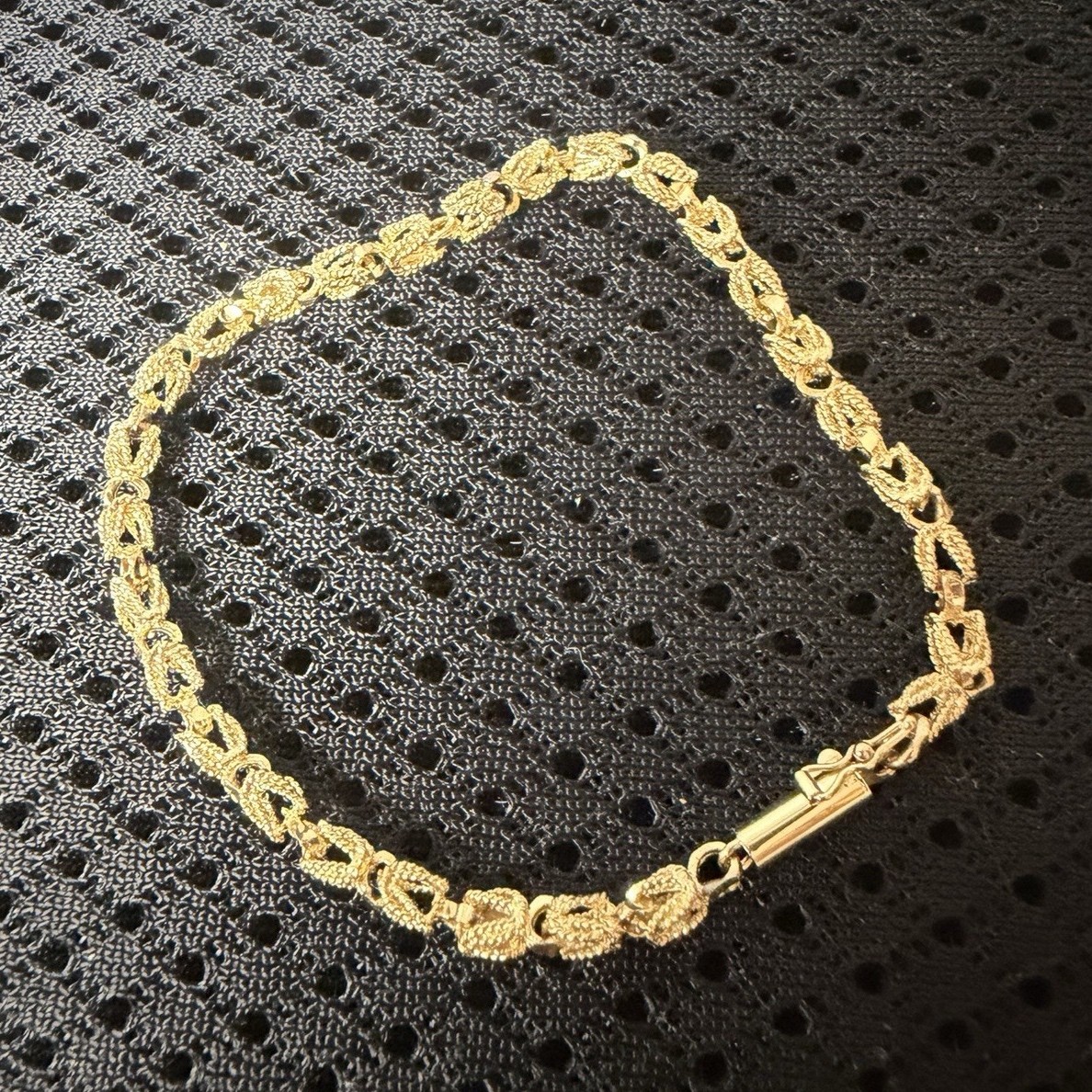 14K Yellow Gold Chain Bracelet with Box Clasp, No Stone, Gold Color