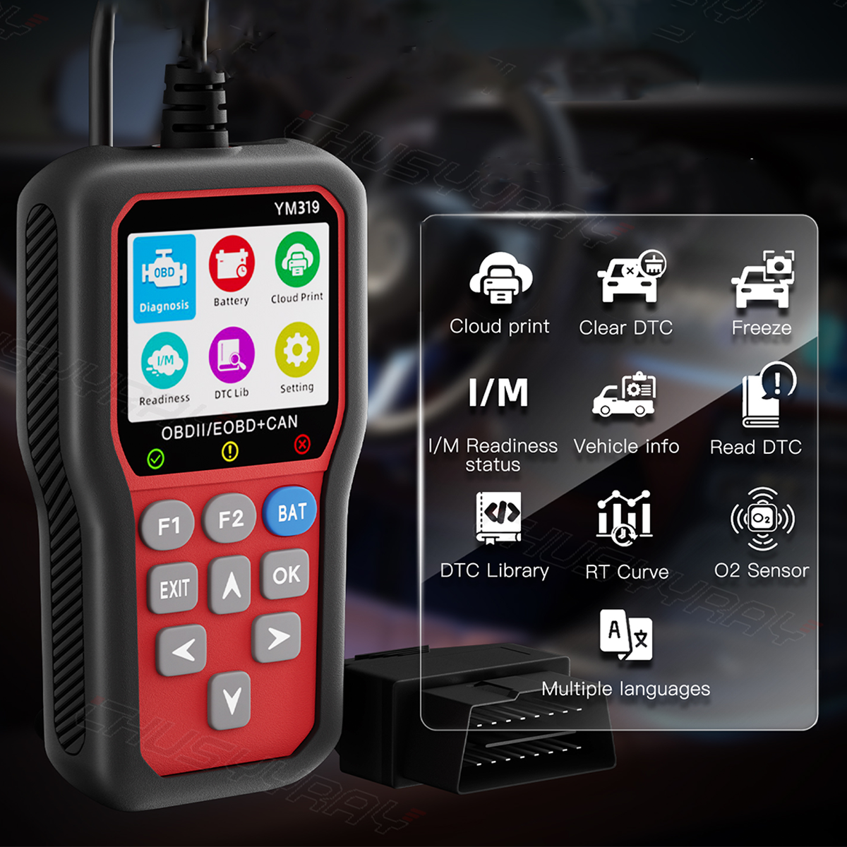Check Engine Fault Automotive OBD2 Code Reader ODB2 Scanner Car Diagnostic Tool