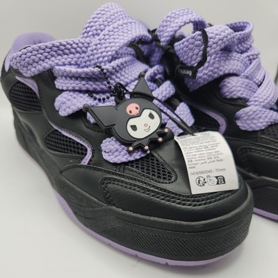 BERSHKA Kuromi trainers size 7.5 shoes sneakers black Starfit