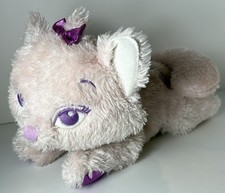 Disney Store Exclusive MARIE PINK FUR Fuchsia Bows Paw Pads Purple Eyes READ