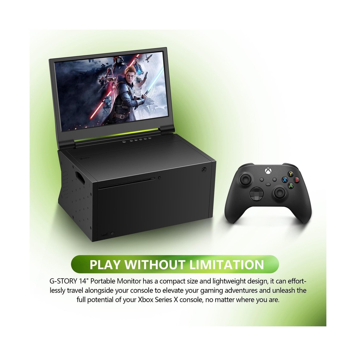 G-STORY 14'' Portable Monitor for Xbox Series X 4K Portable Gaming
