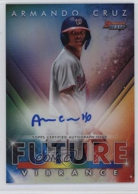 2021 Bowman's Best Bowman Future Vibrance /150 Armando Cruz #BFVA-AC Auto 1u5y