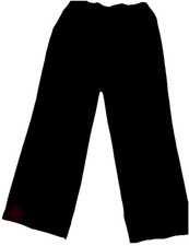 Alfred Dunner Women's Black Pant Size 10 Elastic Waist Flat Front Career Casual