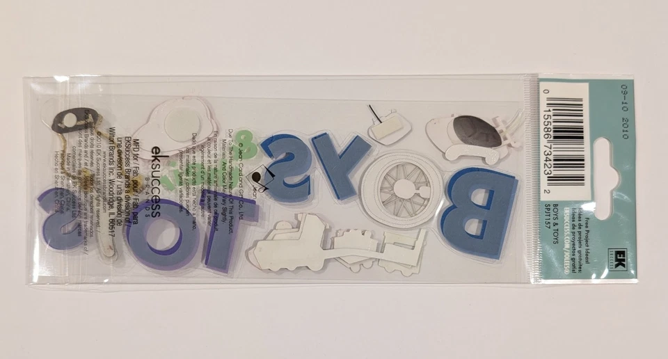 RARE Jolee's Boys & Their Toys Scrapbooking Title Stickers - Image 2 of 2