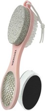 Foot Scrubber Brush with Pumice Stone for Feet, 5-in-1 Foot File Callus Remover,