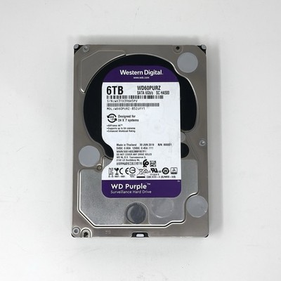 WD Purple 6 TB Internal Surveillance Hard Drive - 5400 RPM,3.5 inch (WD60PURZ)
