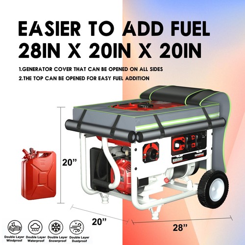 Generator Covers While Running28"L x 20"W x 20"H Heavy Duty Waterproof Genera... - Picture 2 of 6