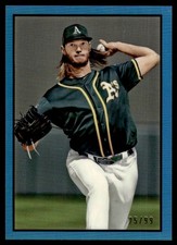 2019 Bowman Heritage Chrome Prospects Blue Refractor A.J. Puk Auto 25/99 Oakland