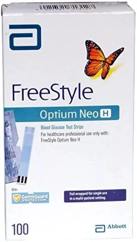 Abbott FreeStyle Optium Neo H Blood Glucose strip (100 Test Strips) Free Ship. - image 4 of 4