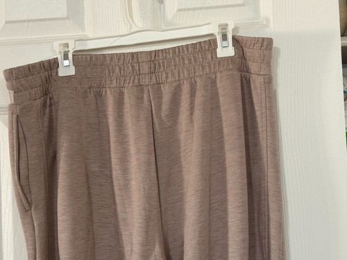 NEW Danskin Women's L Luxe Retro Jogger Pants Brown Very Soft Size XL - Picture 9 of 10