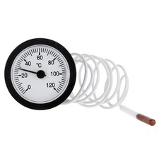 Dial Thermometer Capillary Temperature Gauge 0-120  water  oil with 1m Sensor