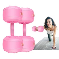 Water Filled Dumbbells Set - Water Filled Weights - Portable Travel... Fast Ship