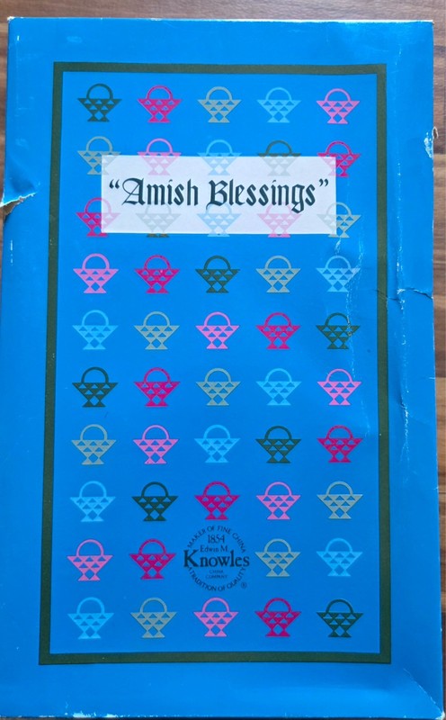 1992 Edwin Knowles Amish Blessings Ruth 10" Porcelain Doll Julie Kruger Vintage