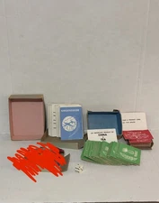 Vintage 1957 Wide World Travel Game INSTRUCTION Cards Boxes Imports Destinations