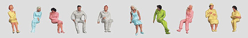 Preiser G pasajeros sentados 5056 | Zustand: New
