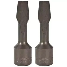 NEW 2-Pack PROTO J5408A Slotted Screwdriver Bit Socket 1/2" Drive Factory Sealed