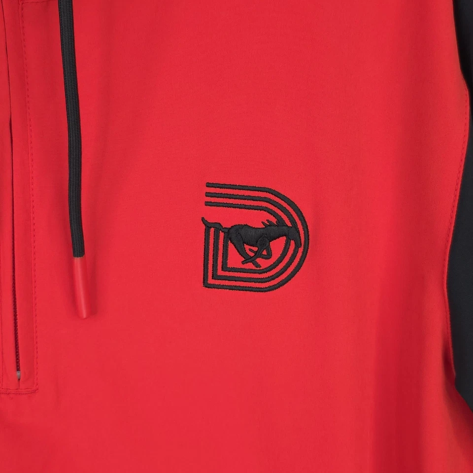 Nike Pregame 1/4 Zip Player Jacket Red/Black Sleeves Men's L  FJ9536 SMU Dallas - Image 3 of 4