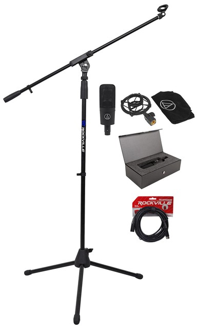 Audio Technica At4040 Cardioid Condenser Microphone Mic Tripod Stand Mic For Sale Online Ebay