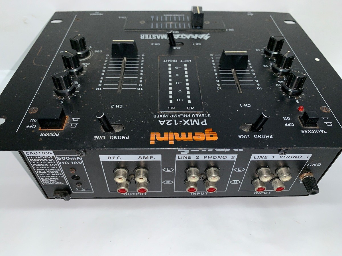 AS IS- Gemini PMX-12A Stereo Preamp Mixer Board | eBay