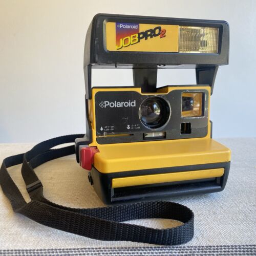Polaroid Job Pro 2 Instant Film 600 Land Camera with Strap - Black / Yellow