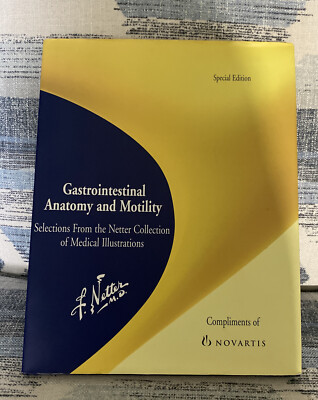 Gastrointestinal Anatomy And Motolity By Frank Netter Hard Cover With Jacket New