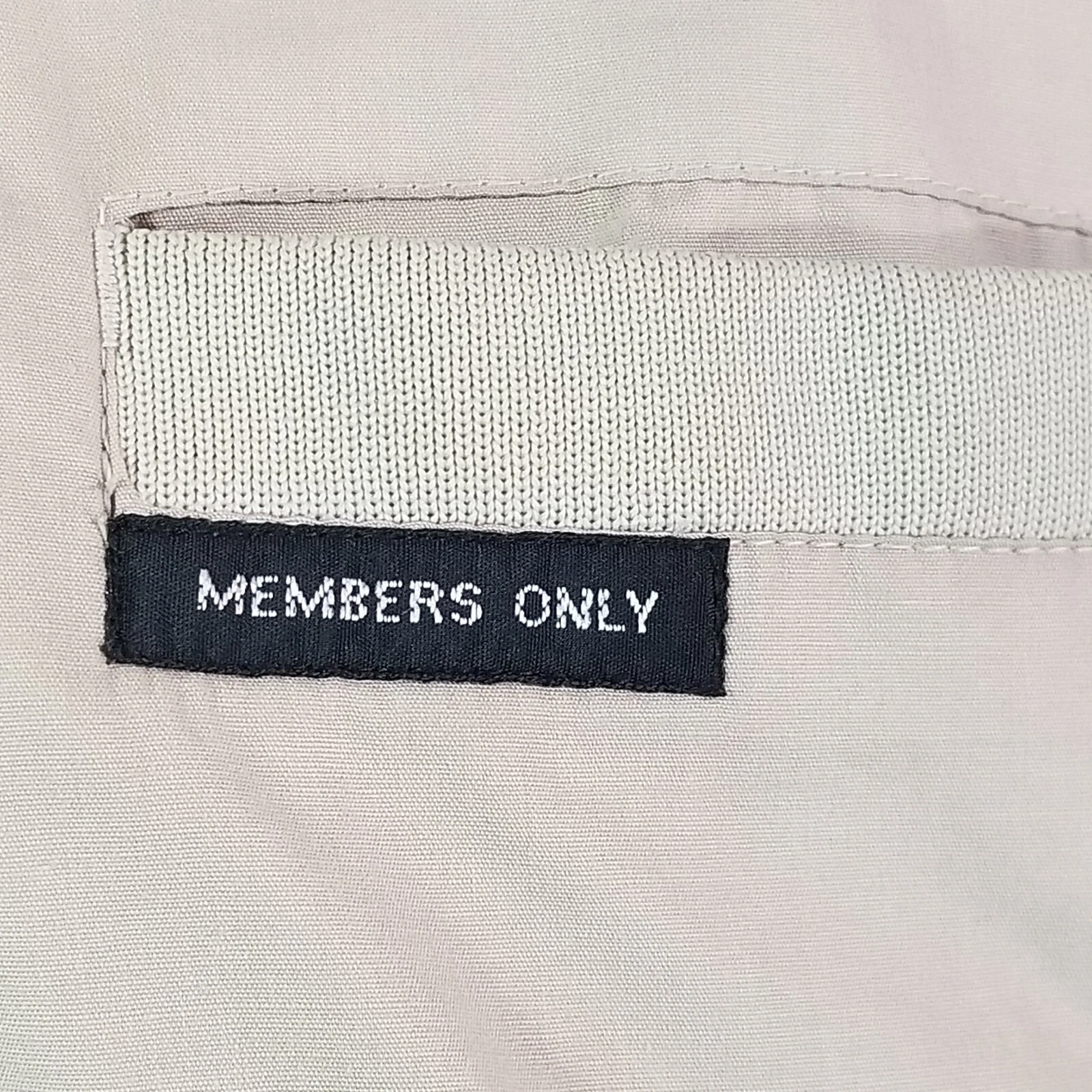 members-only beige vintage jacket