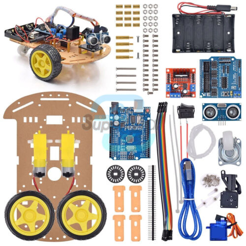 Avoidance Tracking Smart Robot Car Chassis Kit 2WD Ultrasonic Module For Arduino - Bild 3 von 9