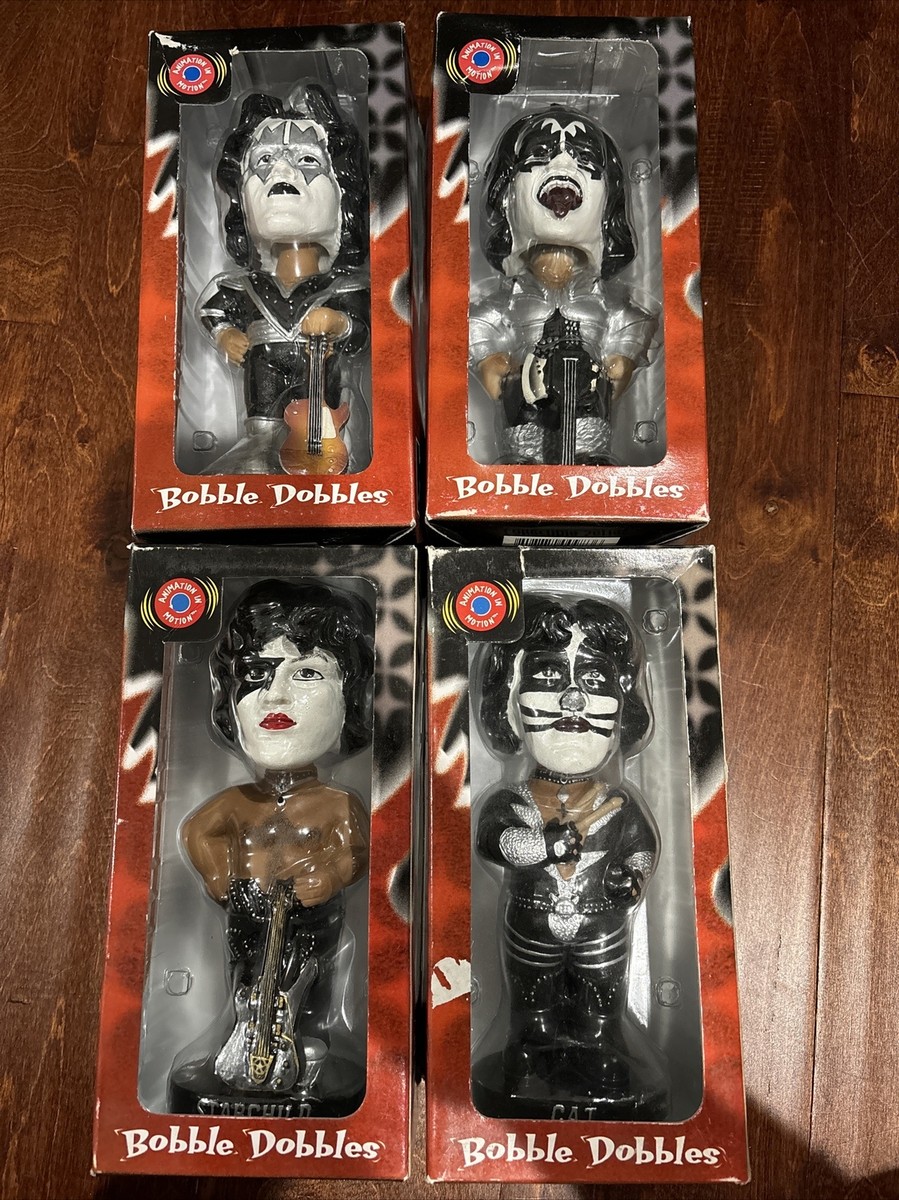 KISS ボブルドブル フィギュア 首振り人形　4体セット　キッス　ビンテージ KISS ボブルドブル フィギュア 首振り人形 4体セット キッス
