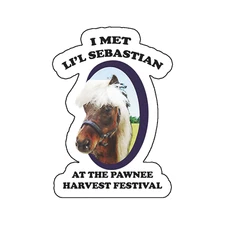 Parks and Rec Recreation Lil Li'l Little Sebastian Pawnee Sticker 3 Inch Decal 