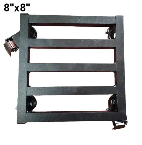 Aluminum Square Plant Dolly Stand Rolling 4 Wheels Caddy Holder Patio Pot Black - Picture 4 of 46