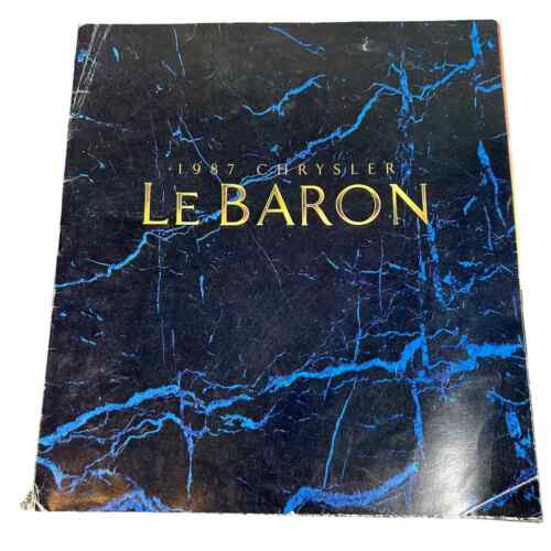 1987 Chrysler LeBaron Sedan Town & Country Wagon Car Dealer Sales Brochure