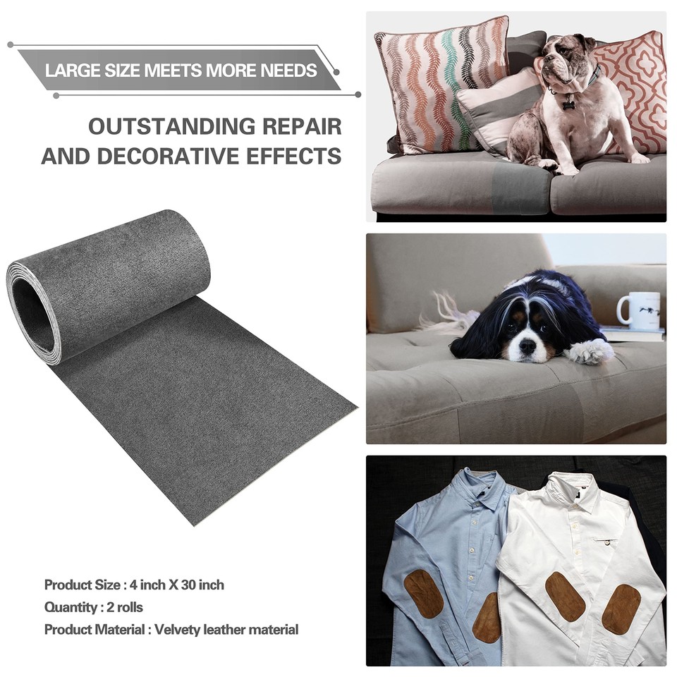 Velvet Rectangular Repair Patch, SelfAdhesive Flannel Fabric Patch